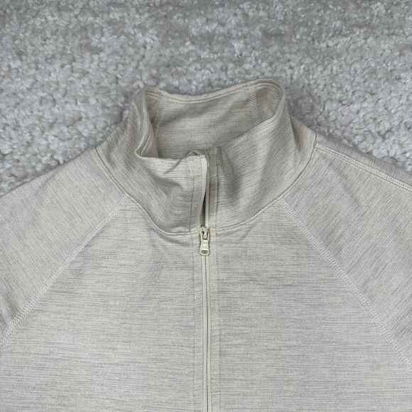 Under Armour Cold Gear Fitted 1/2 Zip Shirt Ivory Cream - Picture 5 of 11